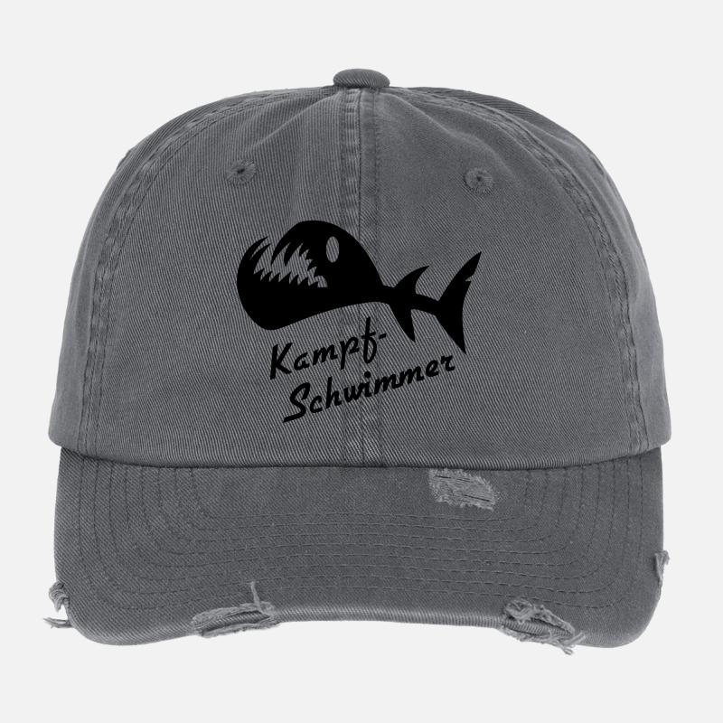 Bataille Poisson Fantasma 2 Casquette vintage effet usé Flexfit