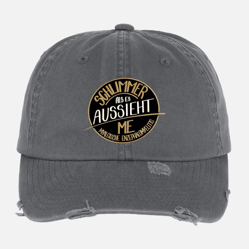 Schlimmer als es aussieht, ME  Flexfit Vintage Destroyed Cap