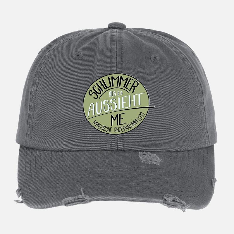 Schlimmer als es aussieht, M.E. Flexfit Vintage Destroyed Cap