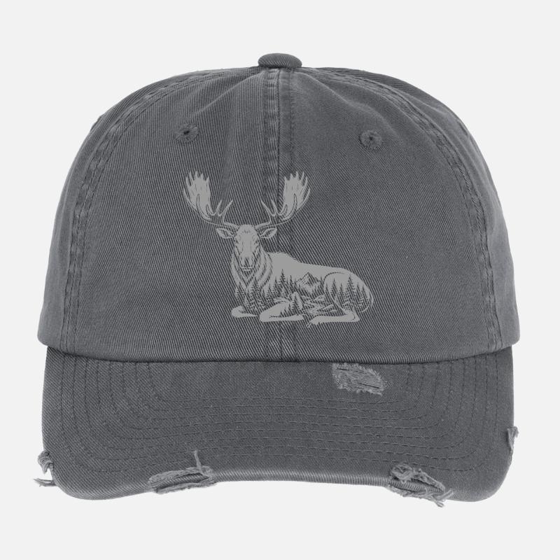 Elch Flexfit Vintage Destroyed Cap