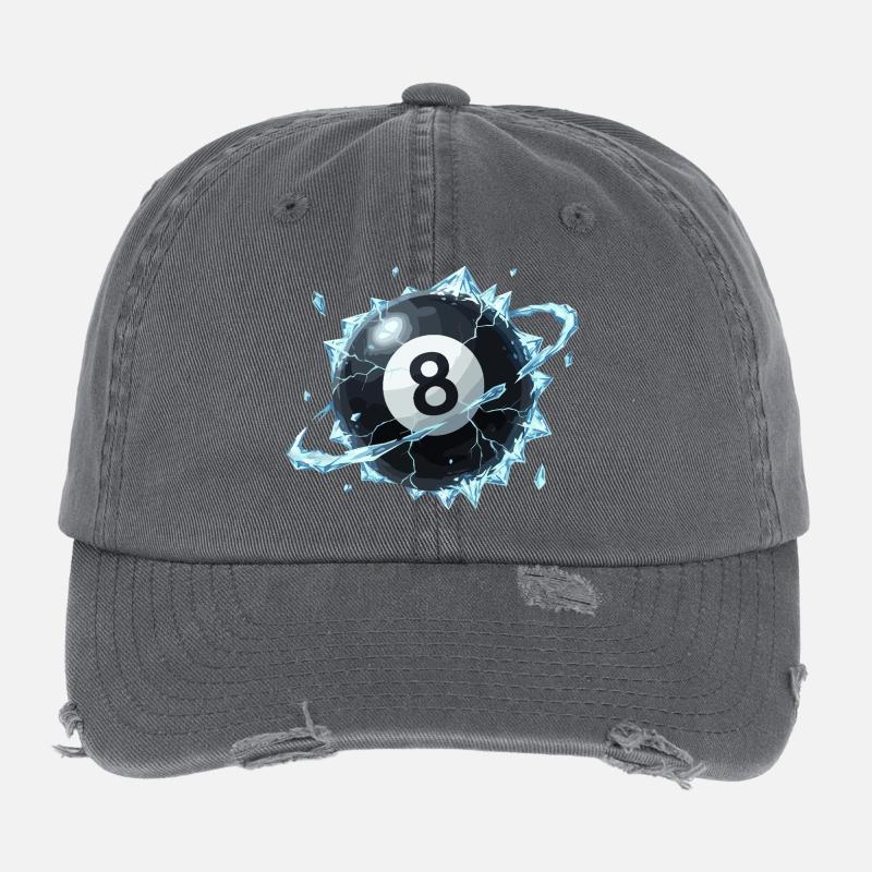 Eisiger 8-Ball Bruch Flexfit Vintage Destroyed Cap