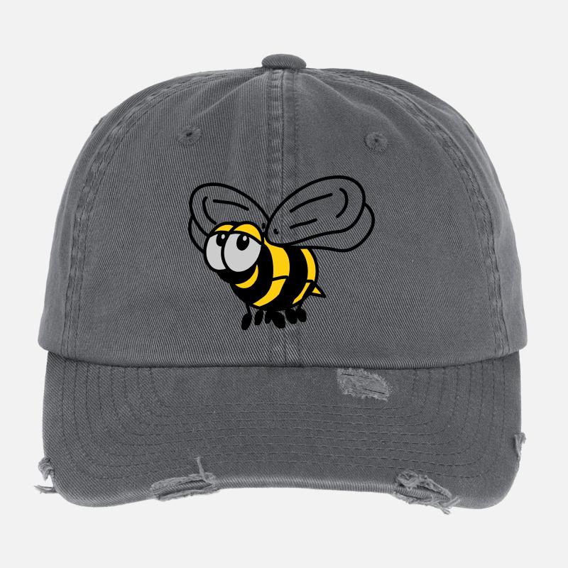 Abeille Casquette vintage effet usé Flexfit