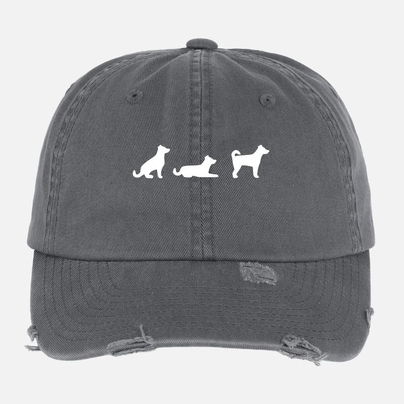 Sitz Platz Steh Flexfit Vintage Destroyed Cap