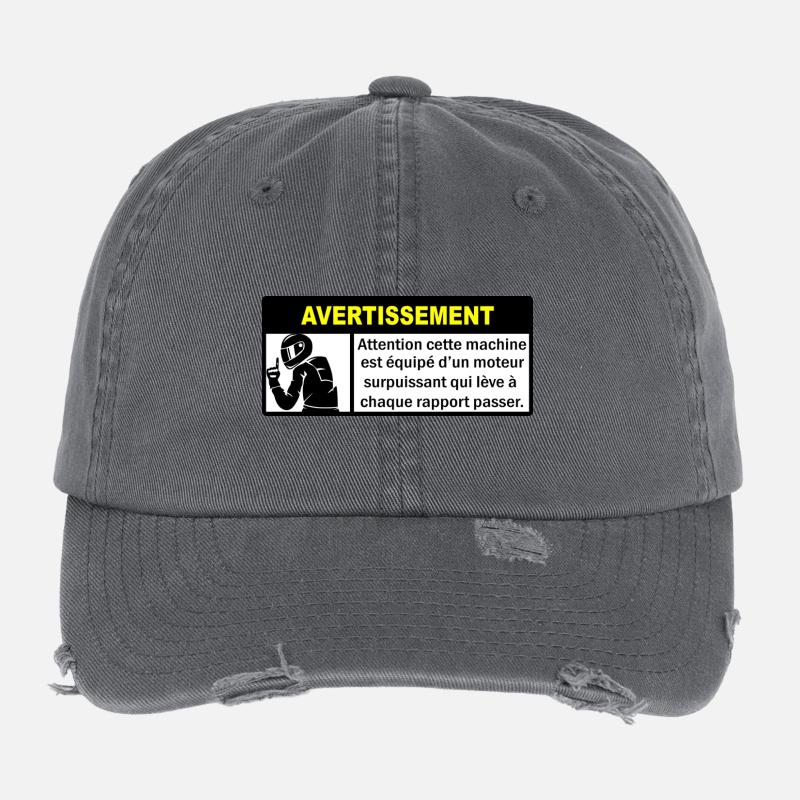 Eindringliche Warnung Flexfit Vintage Destroyed Cap