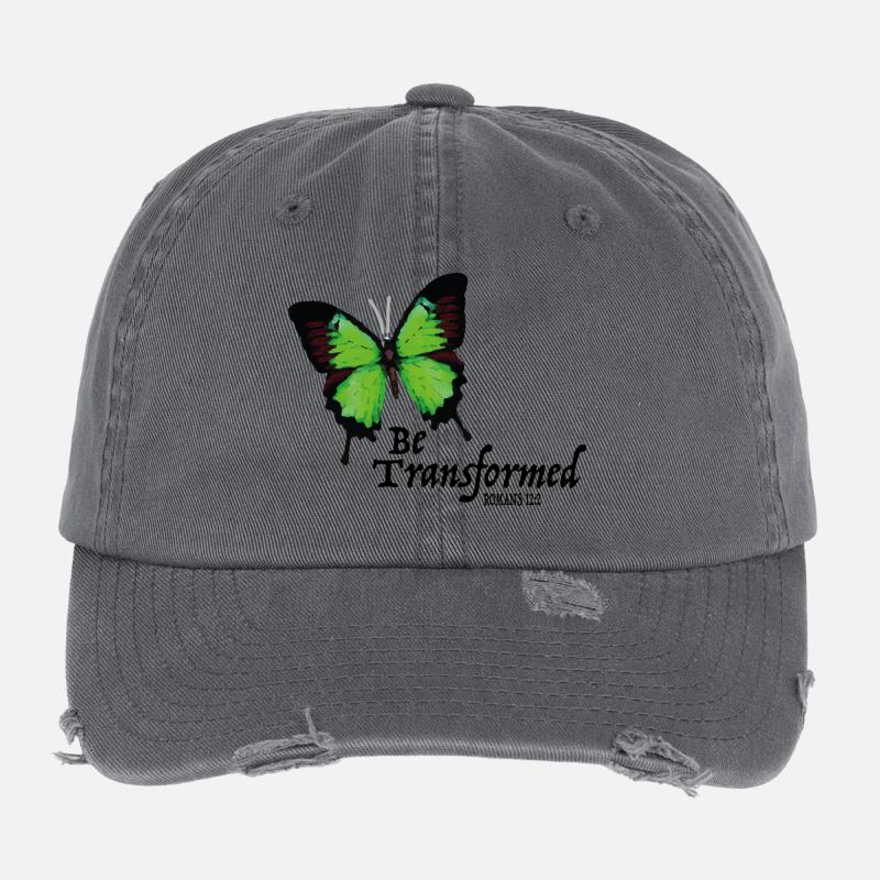 Be Transformed Cristian Flexfit Vintage Destroyed Cap