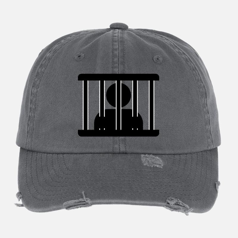 Derrière les barreaux Casquette vintage effet usé Flexfit