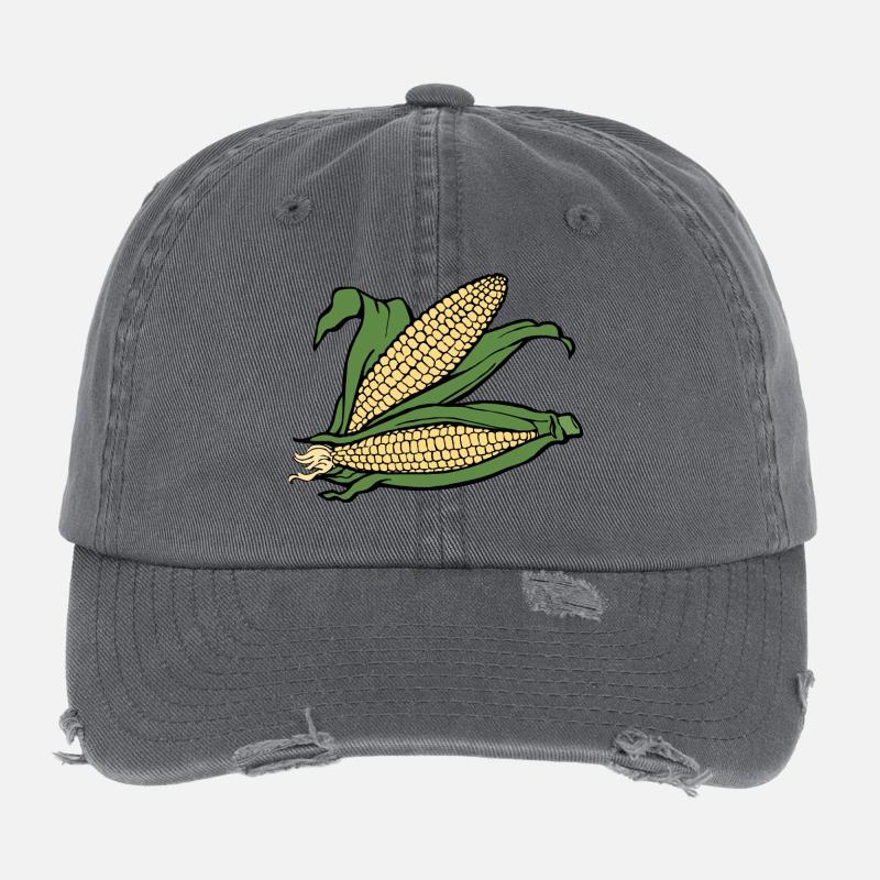 mais corn maize getreide veggie gemuese vegetables Flexfit Vintage Destroyed Cap