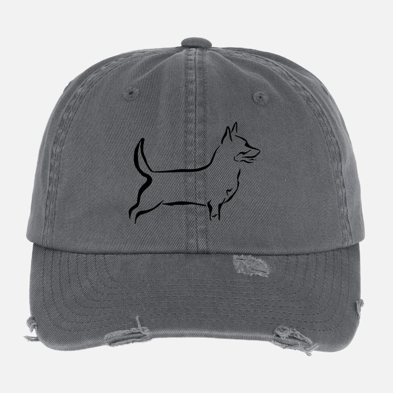 Lancashire Heeler Flexfit Vintage Destroyed Cap