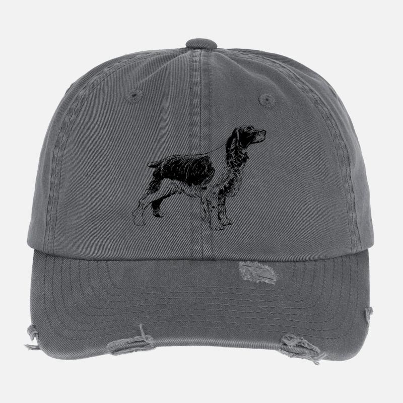 chien de chasse Casquette vintage effet usé Flexfit