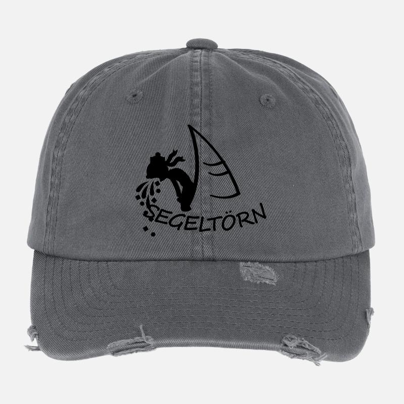 The joys of sailing (b, 1c) Flexfit Vintage Destroyed Cap
