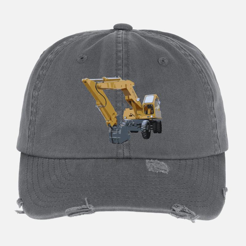 Old excavator Flexfit Vintage Destroyed Cap