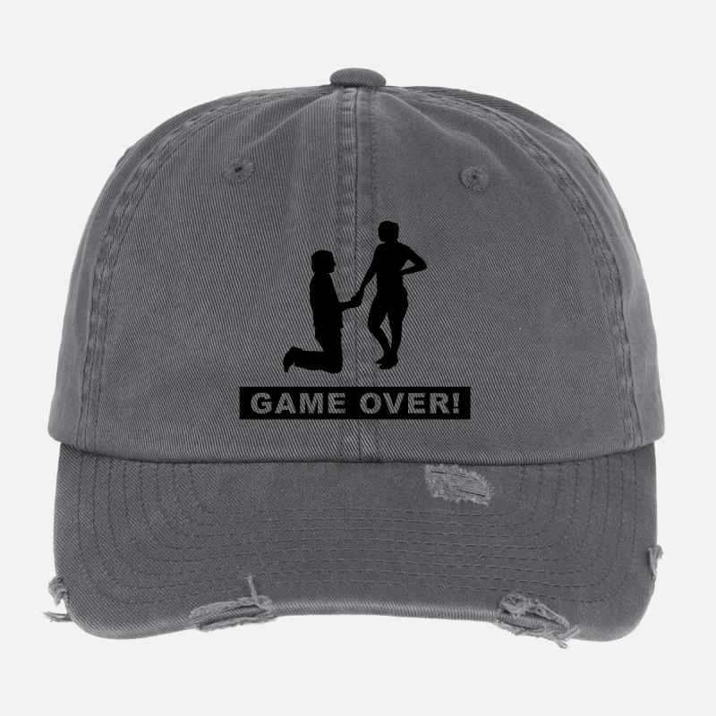 bachelor bachelorette Flexfit Vintage Destroyed Cap