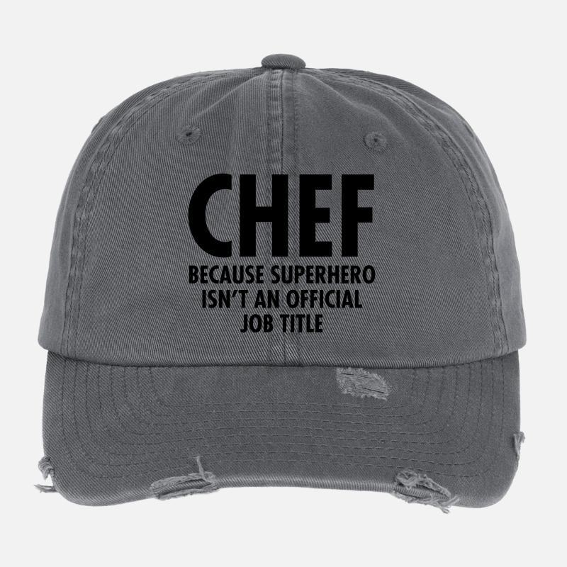 Chef - Superhero Flexfit Vintage Destroyed Cap