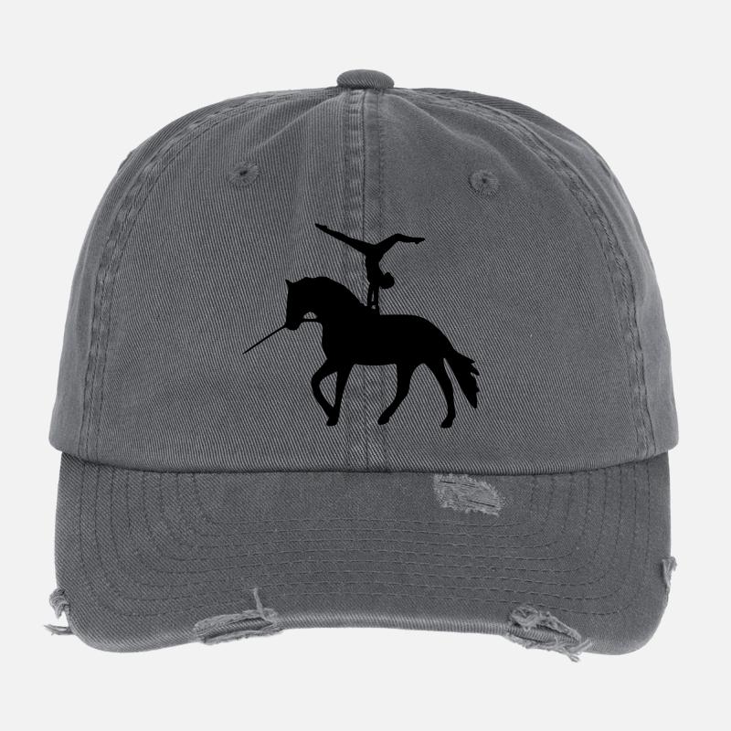 Voltigieren Handstand rückwärts Flexfit Vintage Destroyed Cap