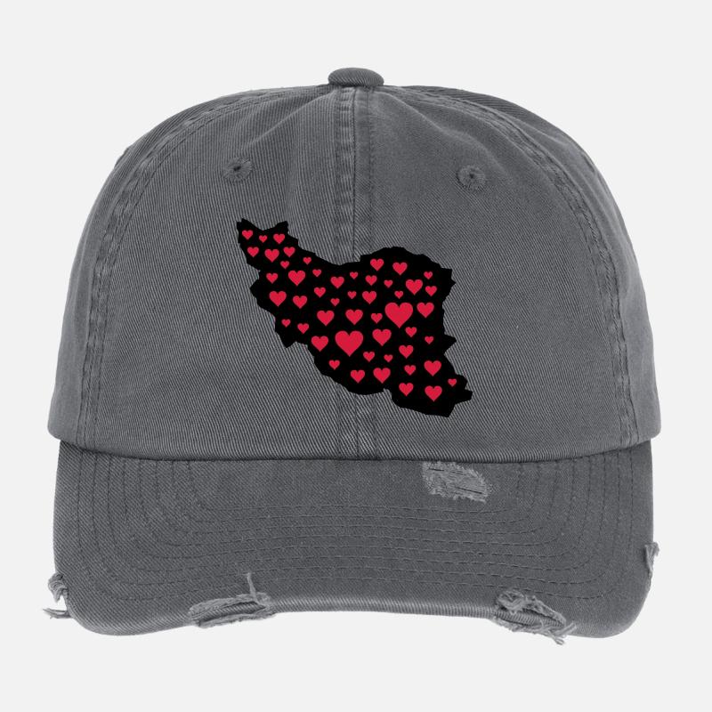 iran_liebe_02 Flexfit Vintage Destroyed Cap