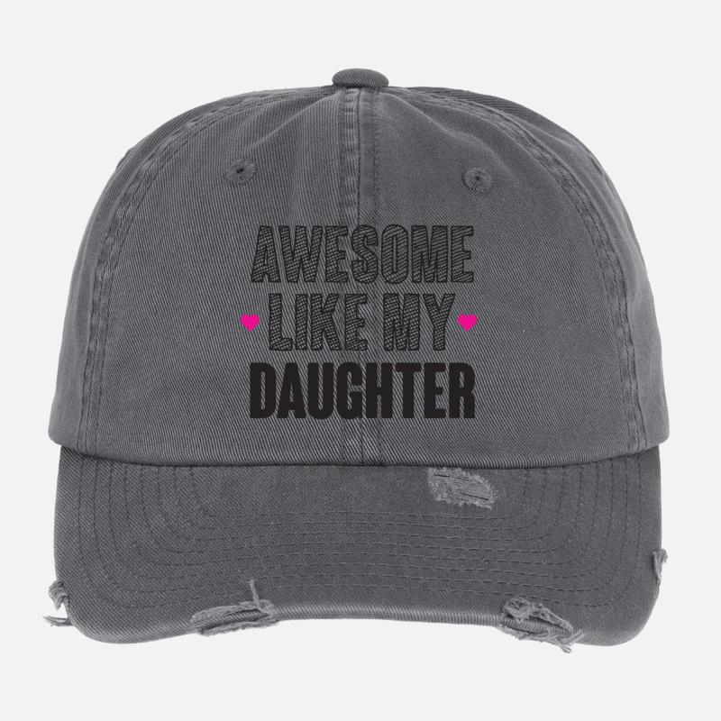 Génial comme ma fille Casquette vintage effet usé Flexfit