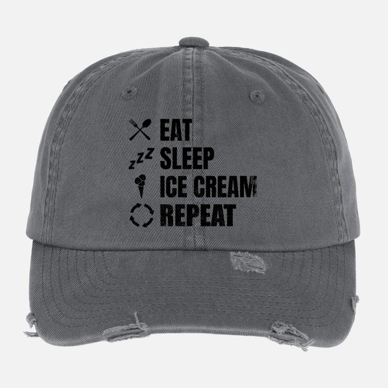 Ice Cream Lovers Flexfit Vintage Destroyed Cap