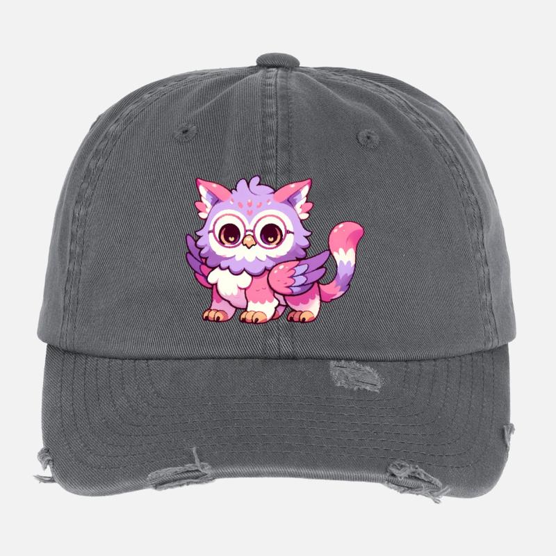 Chibi Nyx Casquette vintage effet usé Flexfit