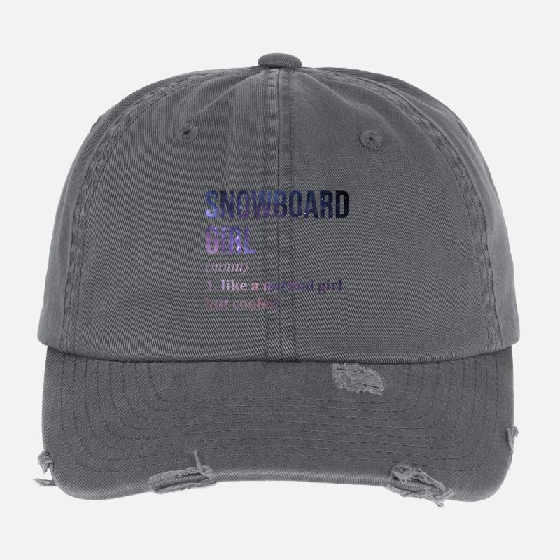 Snowboard Flexfit Vintage Destroyed Cap