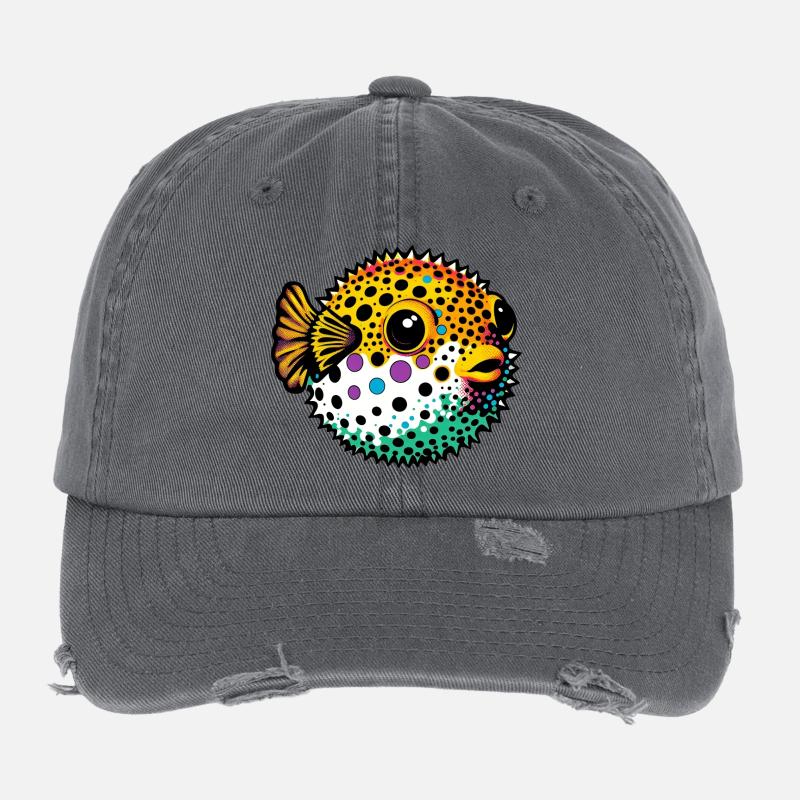 Kugelfisch Flexfit Vintage Destroyed Cap
