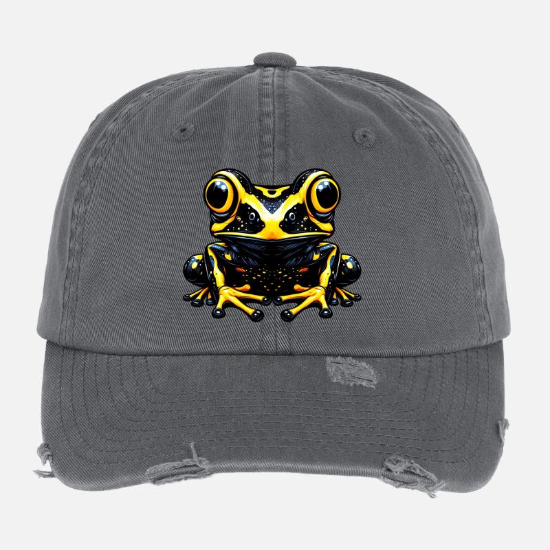 Grenouille Casquette vintage effet usé Flexfit