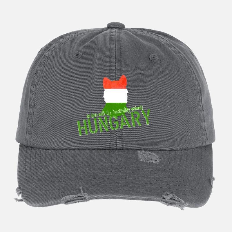 Hungary Jackal Fox Flexfit Vintage Destroyed Cap