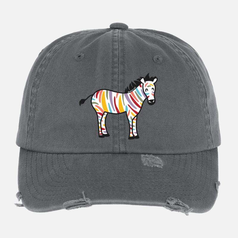 Drôle de zèbre Casquette vintage effet usé Flexfit