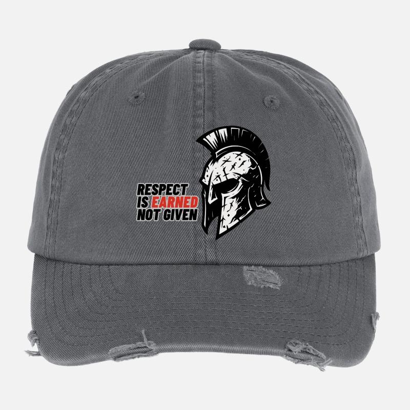 Respect Is earned not given – Spartanerhelm Flexfit Vintage Destroyed Cap