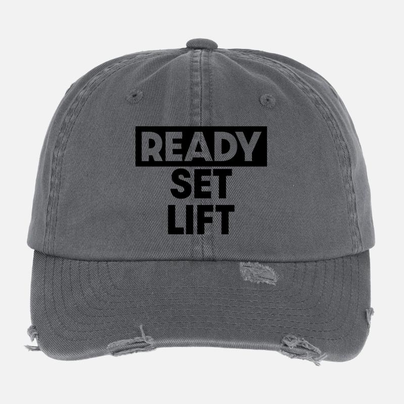 Ready Set Lift Flexfit Vintage Destroyed Cap