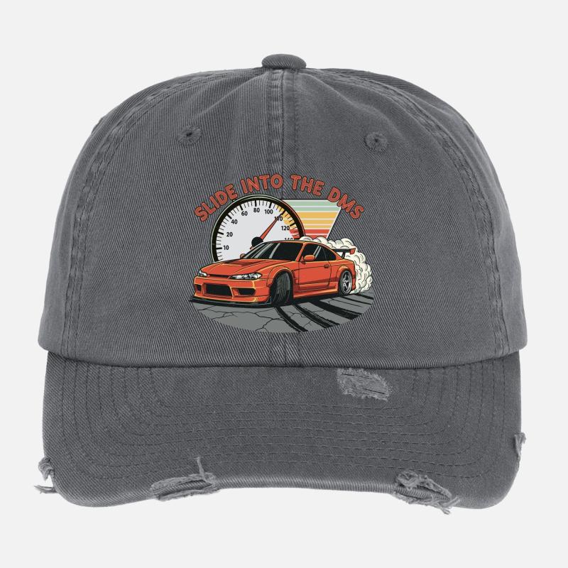 Slide into the DMS Flexfit Vintage Destroyed Cap