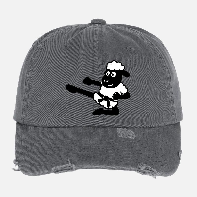 Karate Sheep Flexfit Vintage Destroyed Cap