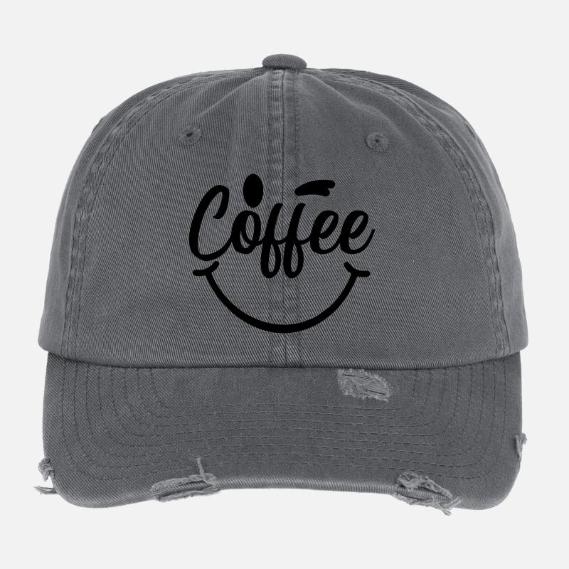 Coffee_Smile Flexfit Vintage Destroyed Cap