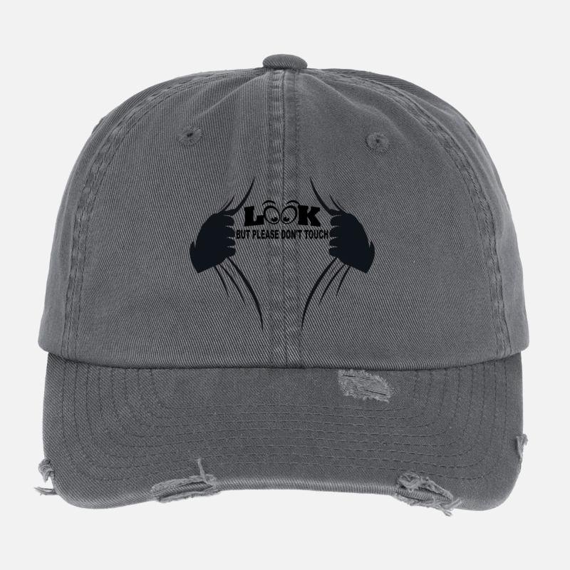 Look but please don't touch Flexfit Vintage Destroyed Cap
