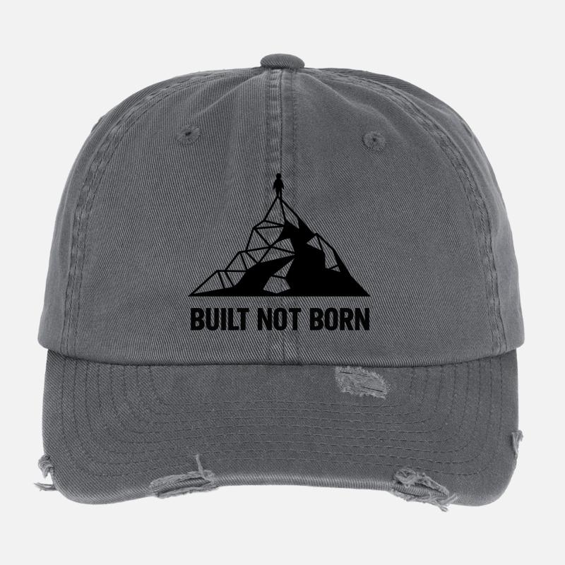 Built Not Born Peak Flexfit Vintage Destroyed Cap