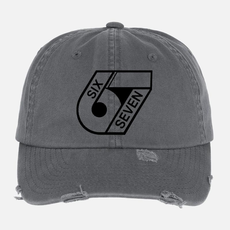 67 Six Seven Flexfit Vintage Destroyed Cap