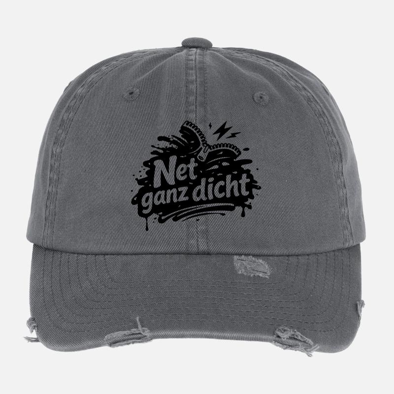 Net ganz dicht Flexfit Vintage Destroyed Cap