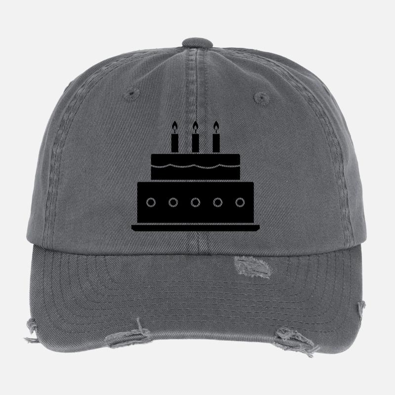 Geburtstagskuchen Flexfit Vintage Destroyed Cap