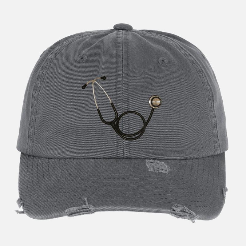 stéthoscope Casquette vintage effet usé Flexfit