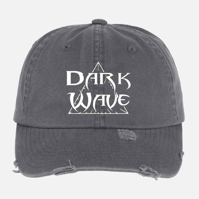 Vague noire - Casquette vintage effet usé Flexfit - charbon