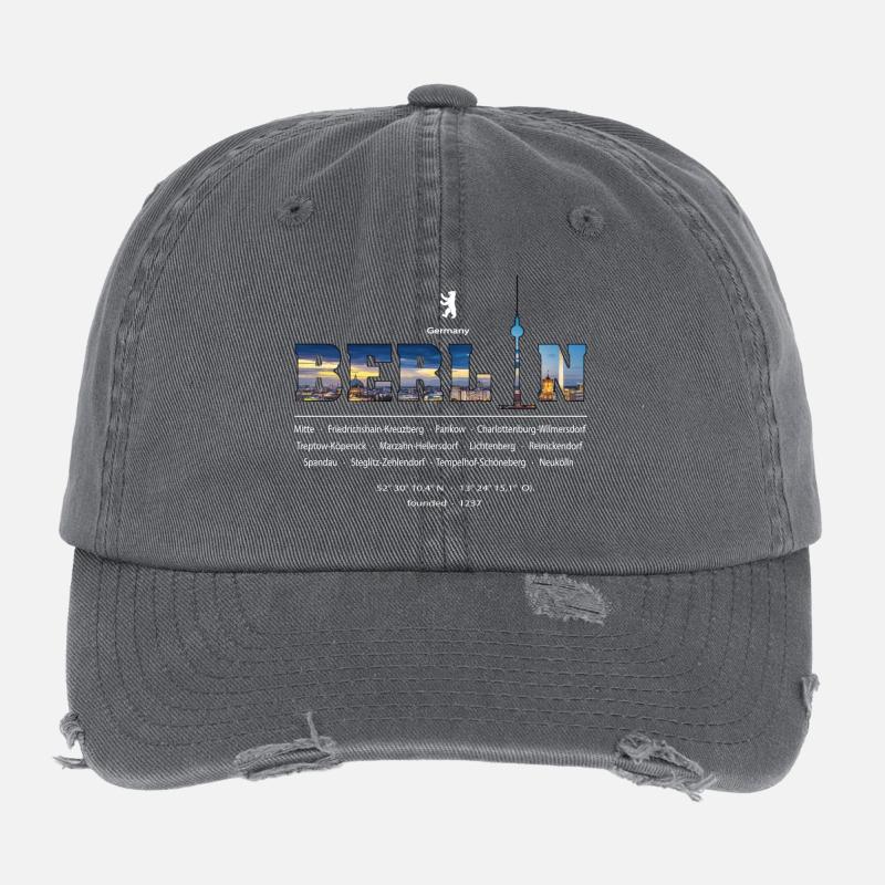 Berlin Flexfit Vintage Destroyed Cap
