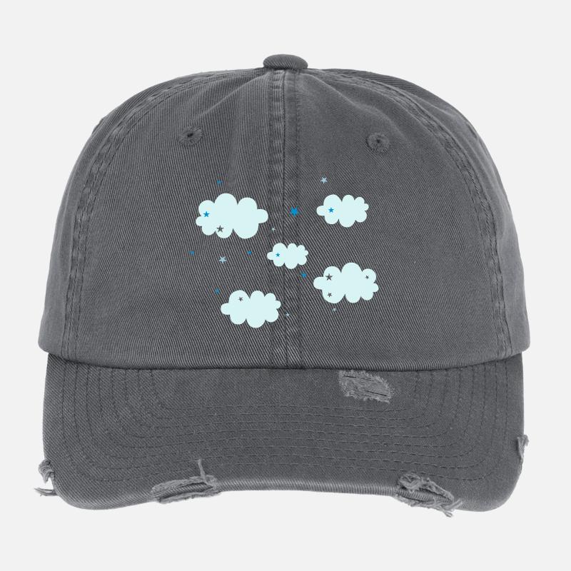 Wolken und Sterne Flexfit Vintage Destroyed Cap