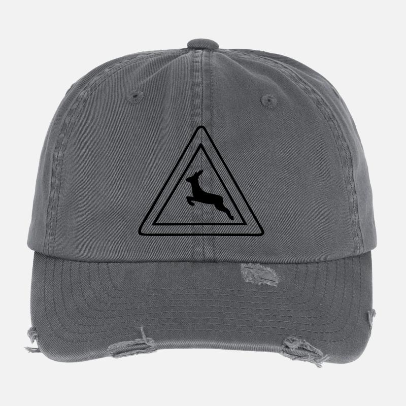 caution wild Flexfit Vintage Destroyed Cap