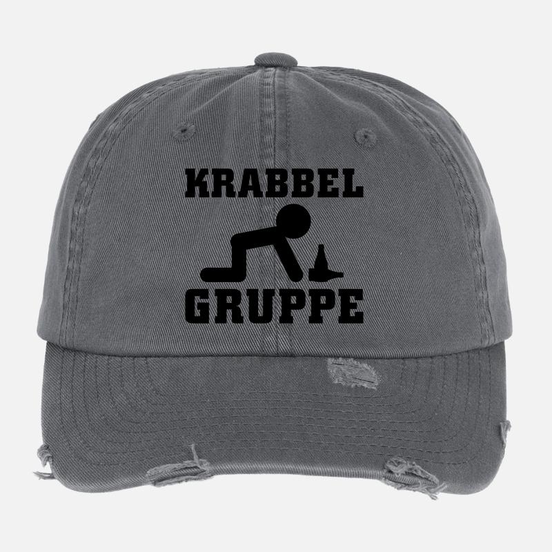Krabbel Gruppe Alkohol Flexfit Vintage Destroyed Cap