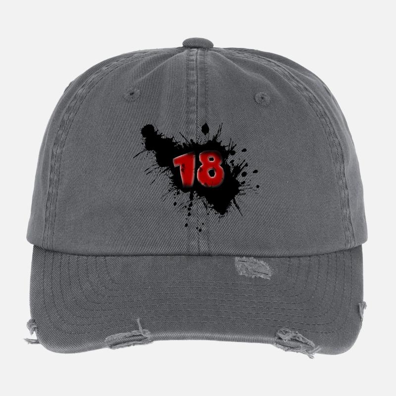18. Geburtstag Flexfit Vintage Destroyed Cap