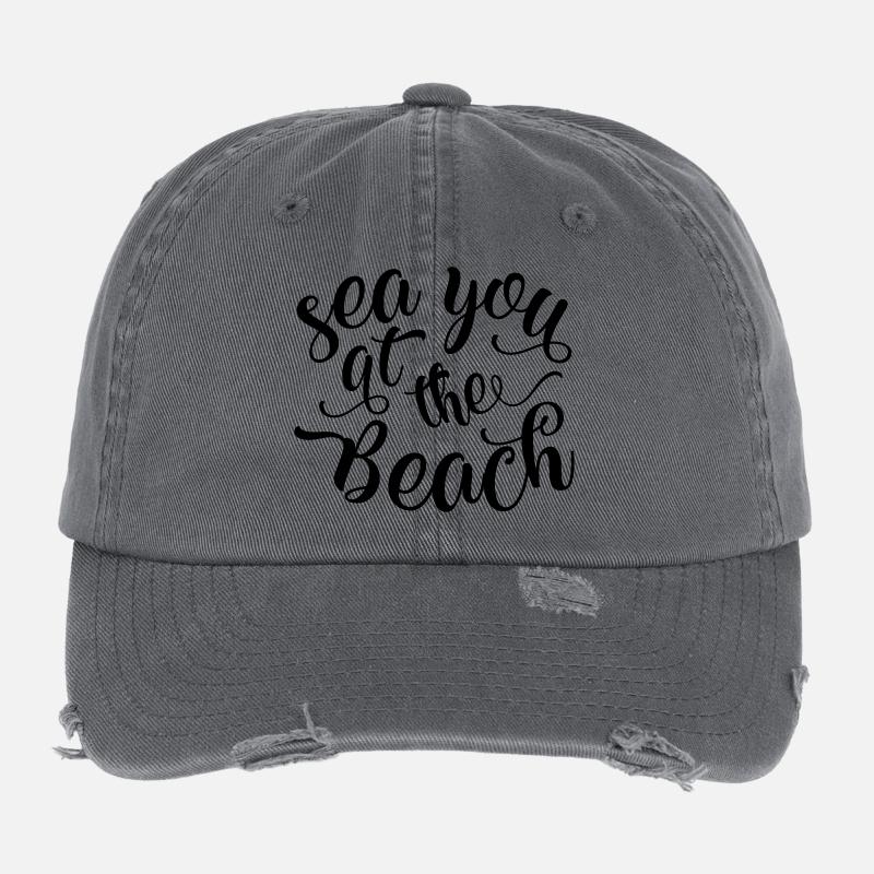 Wir sehen uns am Strand Flexfit Vintage Destroyed Cap