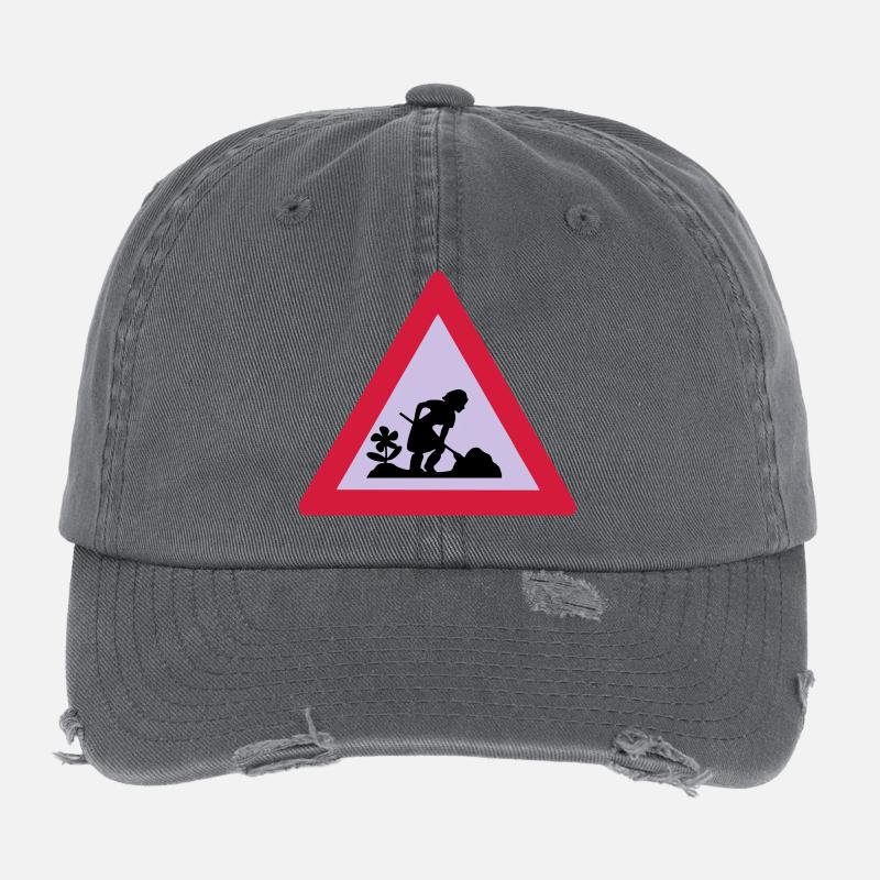 baustelle Flexfit Vintage Destroyed Cap