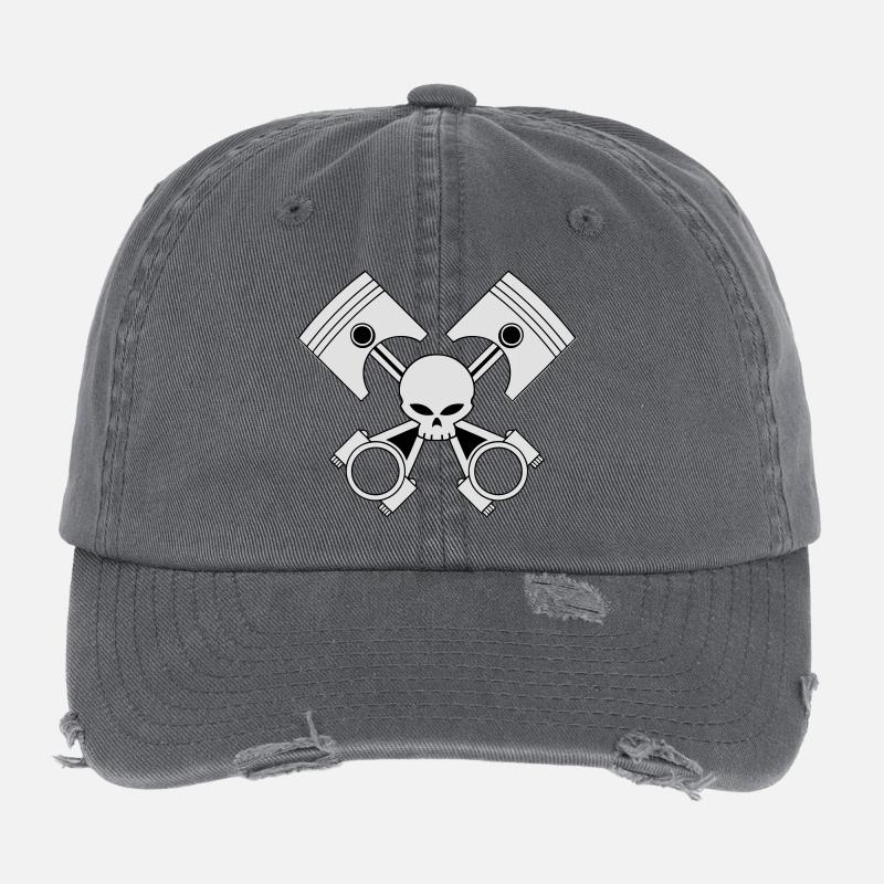 bikers engine Flexfit Vintage Destroyed Cap