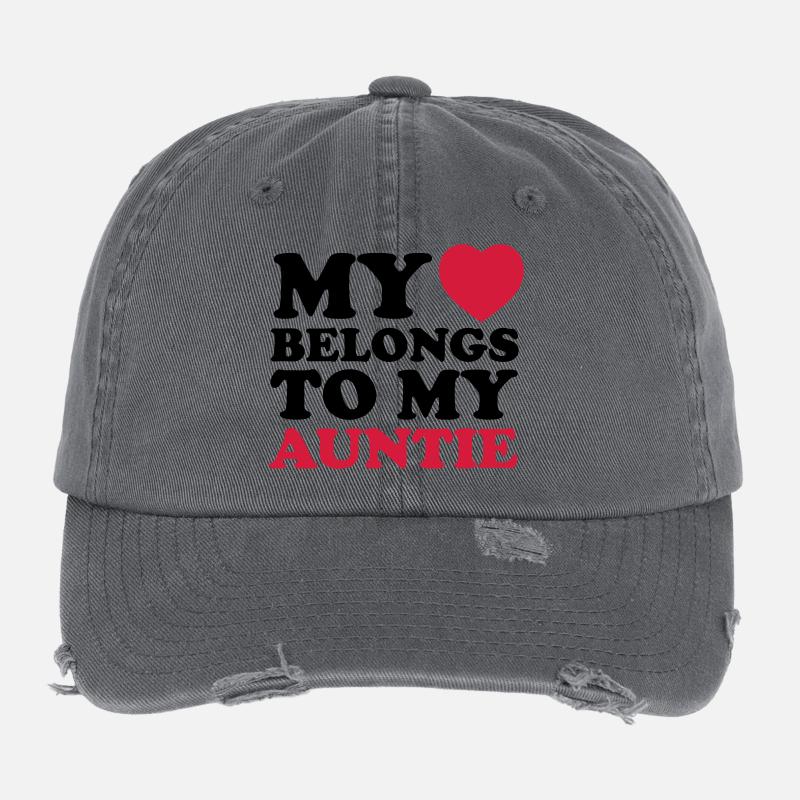 MHBTM auntie Casquette vintage effet usé Flexfit
