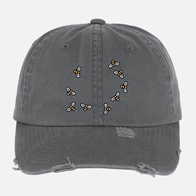 Bees Flexfit Vintage Destroyed Cap