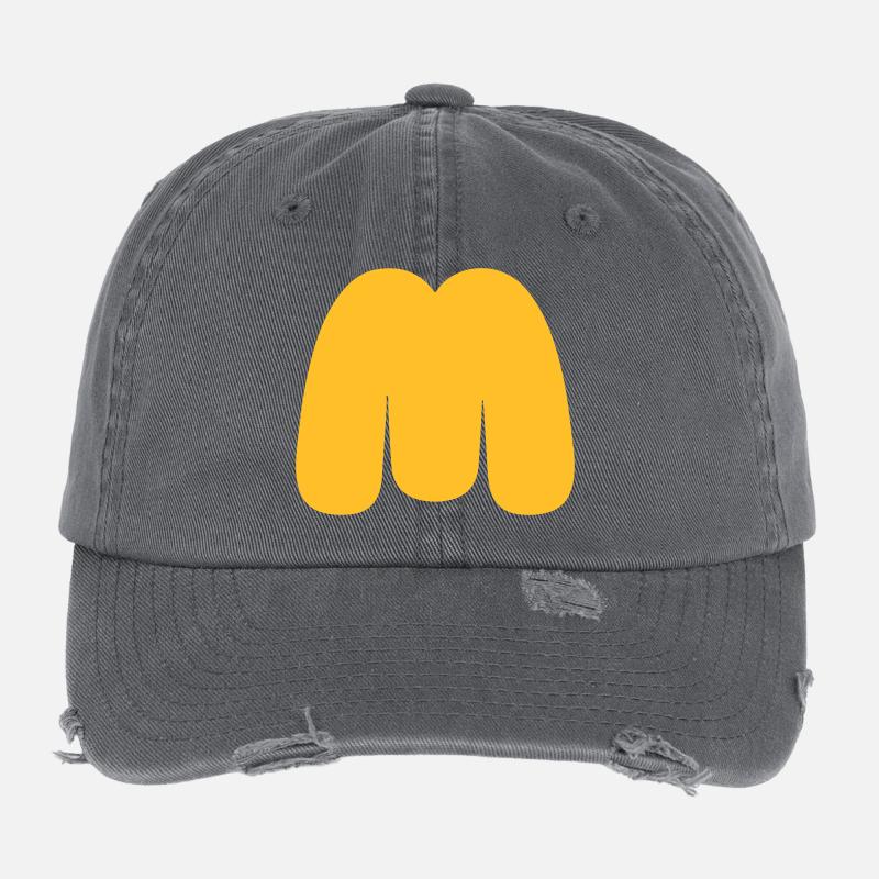 Fat Fast food M Casquette vintage effet usé Flexfit